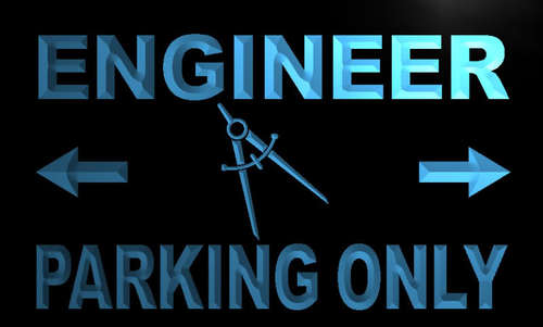 Engineer Parking Only Neon Light Sign